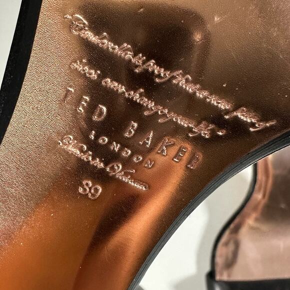 2/$25 Ted Baker Biah Sandals Heels Block Heel Bows Feminine Lovecore Girly 9 - Picture 12 of 13